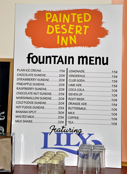 Painted Desert Inn Fountain Menu